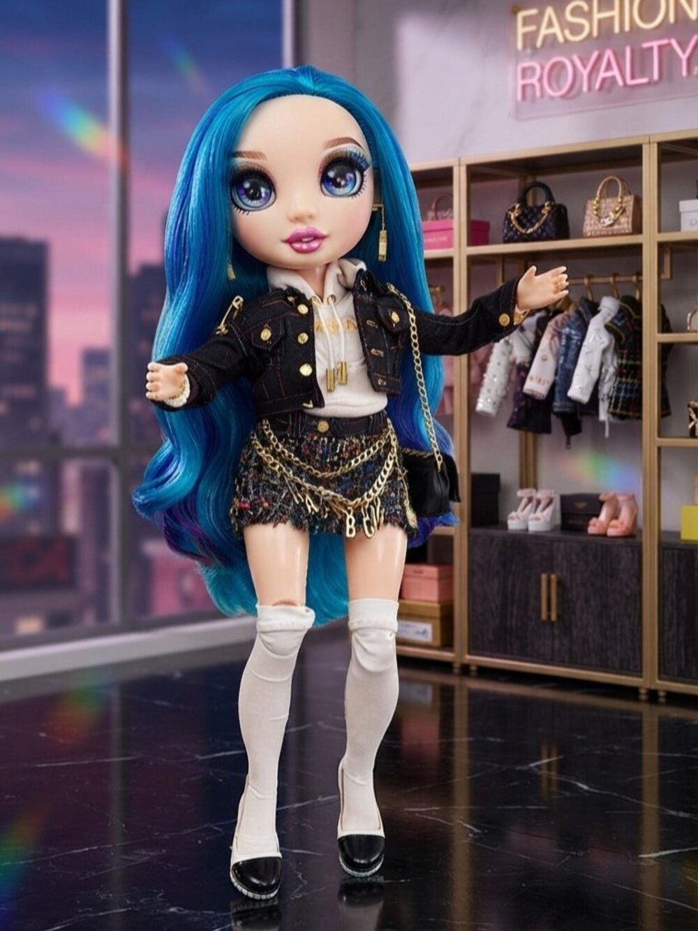 Rainbow High 24" Amaya Raine Doll My Runway Friend w/Purse, Shoes & Jewelry
